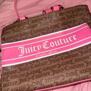 Juicy Couture Pink and Brown Women's Bag